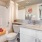 a bathroom with a large mirror