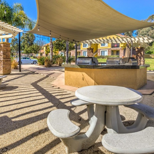 A perfect fit for the whole family a patio with a covered area
